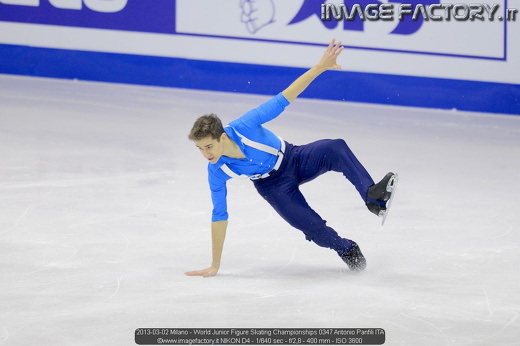 2013-03-02 Milano - World Junior Figure Skating Championships 0347 Antonio Panfili ITA